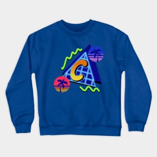 Initial Letter C - 80s Synth Crewneck Sweatshirt